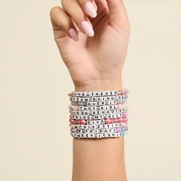 VS PINK & Little Words Project “Unbothered” bracelet - Picture 3 of 4